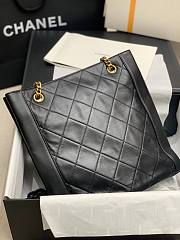 Chanel shopping bag calfskin gold hardware  - 4