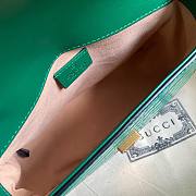 Gucci Marmont Top Handle Green Crocodile Effect 54726 - 6