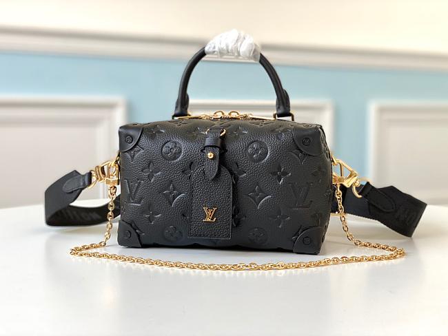 Louis Vuitton Petite Malle Souple Black Leather M56319 - 1