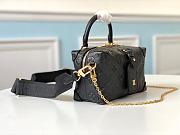 Louis Vuitton Petite Malle Souple Black Leather M56319 - 6