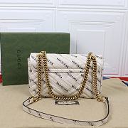 Gucci x Balenciaga The Hacker Project Small White Marmont Bag - 3