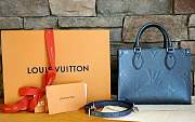 Louis Vuitton Onthego PM Blue M44576 - 4