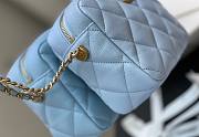 Chanel shoulder blue bag - 5