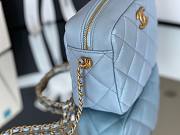 Chanel shoulder blue bag - 4