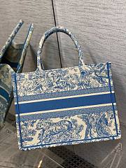 Dior book tote blue tiger 36cm - 5