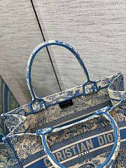 Dior book tote blue tiger 36cm - 4