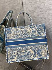 Dior book tote blue tiger 41cm - 5