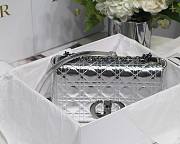 Dior Caro Silver Metallic 25cm - 5