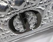 Dior Caro Silver Metallic 20cm - 2