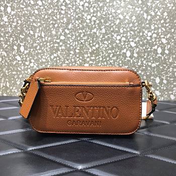 Valentino brown logo shoulder bag