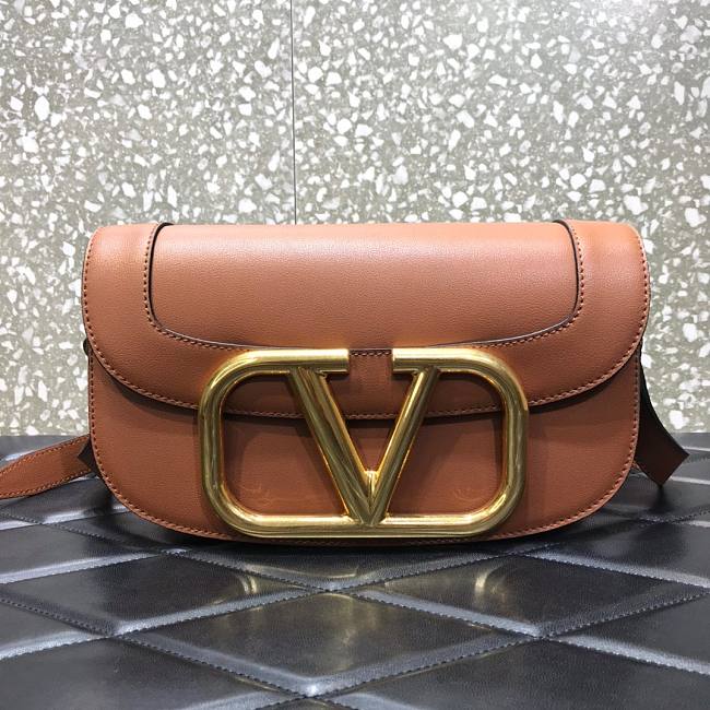 VALENTINO Garavani Medium Brown Shoulder Bag - 1