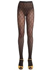 Gucci Women's Black GG Stockings - 4