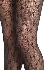 Gucci Women's Black GG Stockings - 5