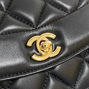 Chanel Calfskin & Vintage Metal Small Flap Bag Black AS1499 - 2