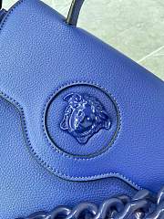 Versace La Medusa Large Handbag blue 35cm - 6