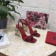 DG red patent high heels - 4