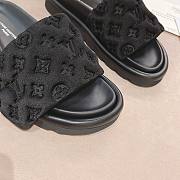 Louis Vuitton Black Pool Pillow Mules - 3