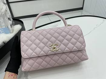 Chanel coco pink flap bag gold hardware 28cm