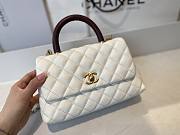 Chanel Coco flapbag red handle 24 cm - 6