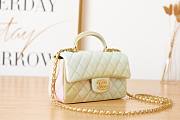 Chanel handle mini flap bag colorful 20cm - 6