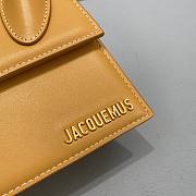 Jacquemus mini tote bag yellow leather 18cm - 6
