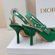 Dior J'adior Slingback Heels Green 10cm - 5