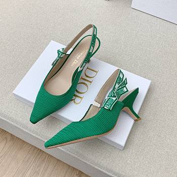Dior J'adior Slingback Heels Green 6.5cm