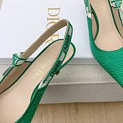 Dior J'adior Slingback Heels Green 6.5cm - 6