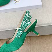 Dior J'adior Slingback Heels Green 6.5cm - 5