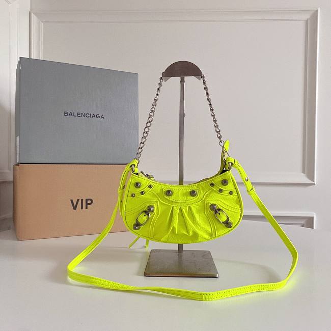 Balenciaga Neon Mini Le Cagole Chain Bag  - 1