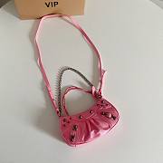 Balenciaga Pink Mini Le Cagole Chain Bag - 4