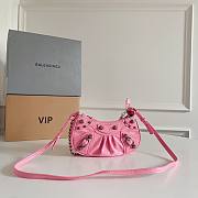 Balenciaga Pink Mini Le Cagole Chain Bag - 3