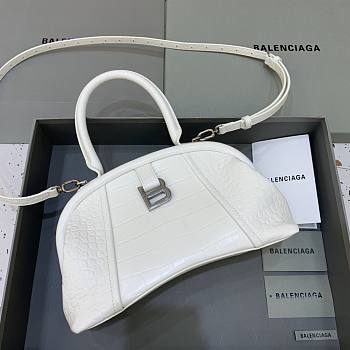 Balenciaga Editor white shoulder bag