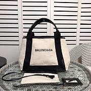 Balenciaga Cream Black Cabas 30 - 1