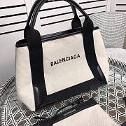 Balenciaga Cream Black Cabas 30 - 2