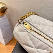 YSL Sade white leather bag - 4