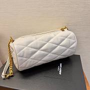 YSL Sade white leather bag - 3