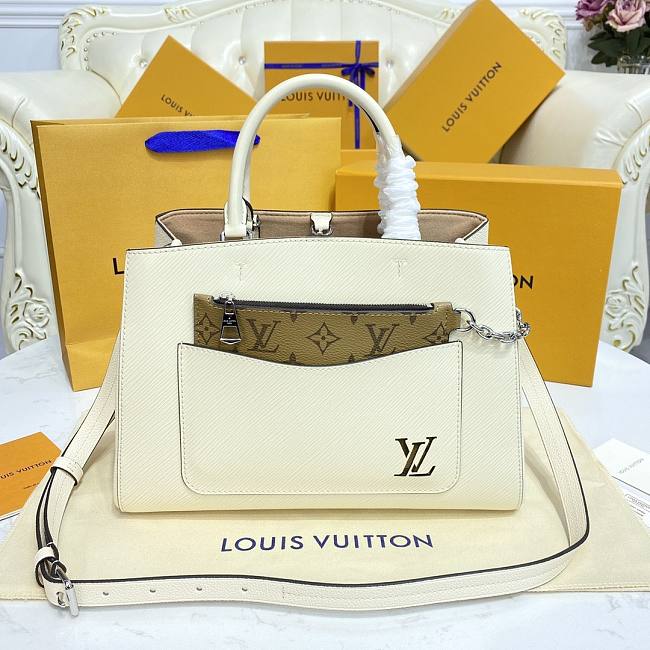 Louis Vuitton Marelle Tote MM White Bag - 1