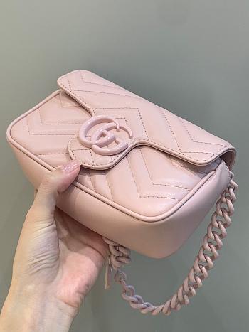 Gucci GG Marmont pink belt bag