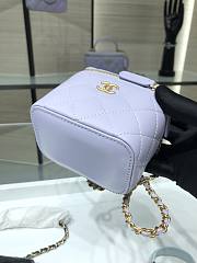 Chanel case purple handle leather bag - 5