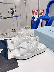 Prada white leather sandals - 4