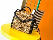 YSL raffia shoulder bag - 1