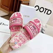 Dior Dway Pink Slippers  - 5