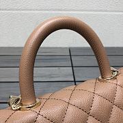 Chanel Coco Handle Brown Bag 23cm - 2