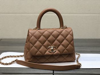 Chanel Coco Handle Brown Bag 19cm