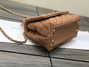 Chanel Coco Handle Brown Bag 19cm - 6