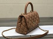 Chanel Coco Handle Brown Bag 19cm - 5