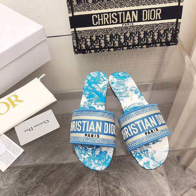 Dior blue slippers 02 - 1