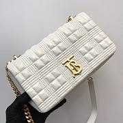 Burberry quilted Lola crossbody white bag  - 2