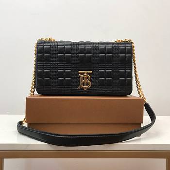 Burberry quilted Lola crossbody black bag